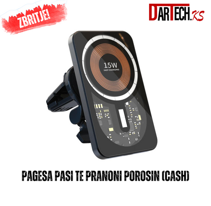 Mbushes dhe mbajtes teleefoni per vetur me magnet -15W