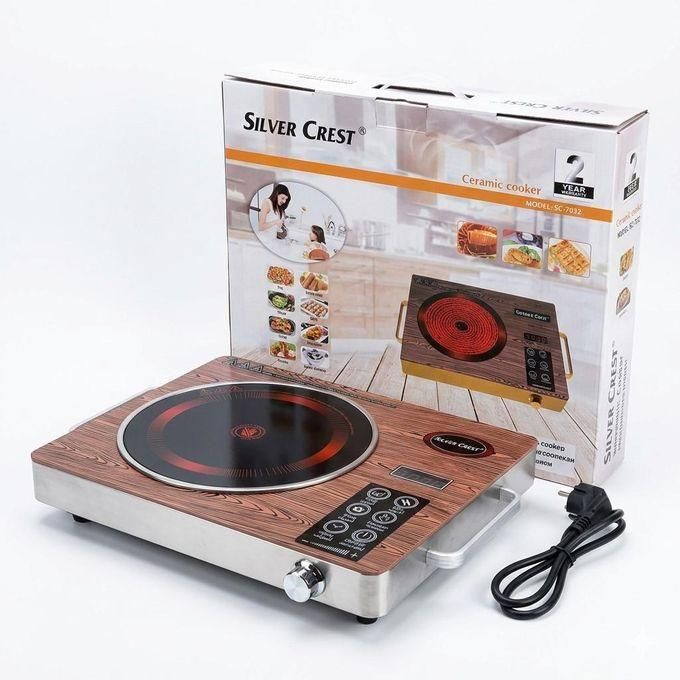 Silver Crest SC-7032 3500W Electric Infrared Ceramic Cooker – Pllakë Elektrike Portative me Kontroll Touch dhe Timer