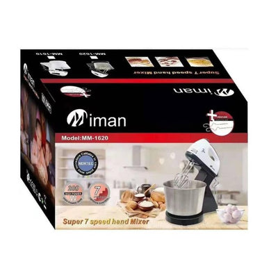 IMAN MM-1620 Mikser Elektrik me 7 Shpejtësi – Inox & Plastik