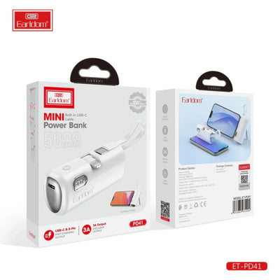 Power Bank Mini 5000mAh I Earldom PD41