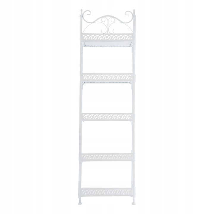 Lavendre Raft Metalik me 5 Kate 110x33x20 cm – White
