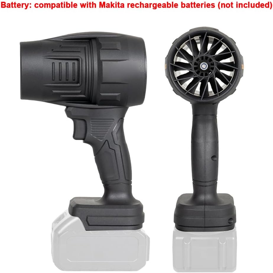 HOYYT Jet Fan – Ventilator Portativ me Fuqi të Lartë për Pastrim, 500g Thrust, Motor Turbine & Ngarkim me Bateri