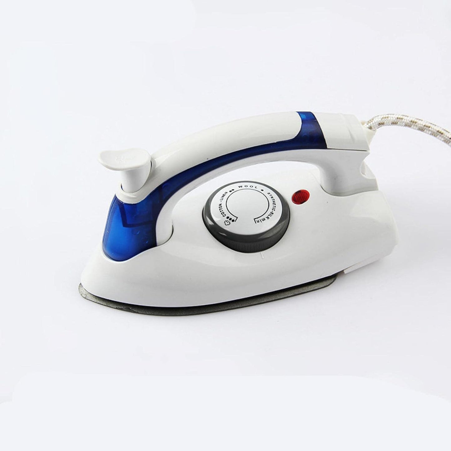 Hekur Elektrik me Avull Mini Portativ me Dorezë të Palosshme – Blue White