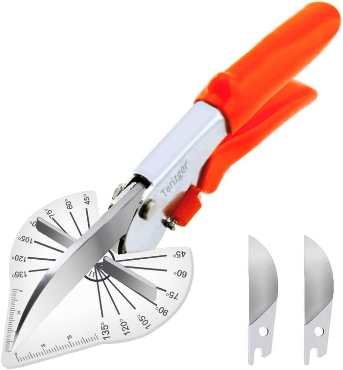 Terizger Gërshërë për Prerje në Kënde 45°–135° – Mjet Preciz për PVC, Plastikë & Puna Artizanale (me 2 Tehe SK5 Falas)
