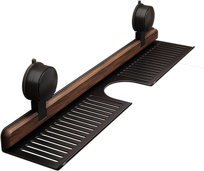 Raft Muri me Thithëse prej Druri Arrë (Black Walnut) 50x11 cm për Banjo & Kuzhinë