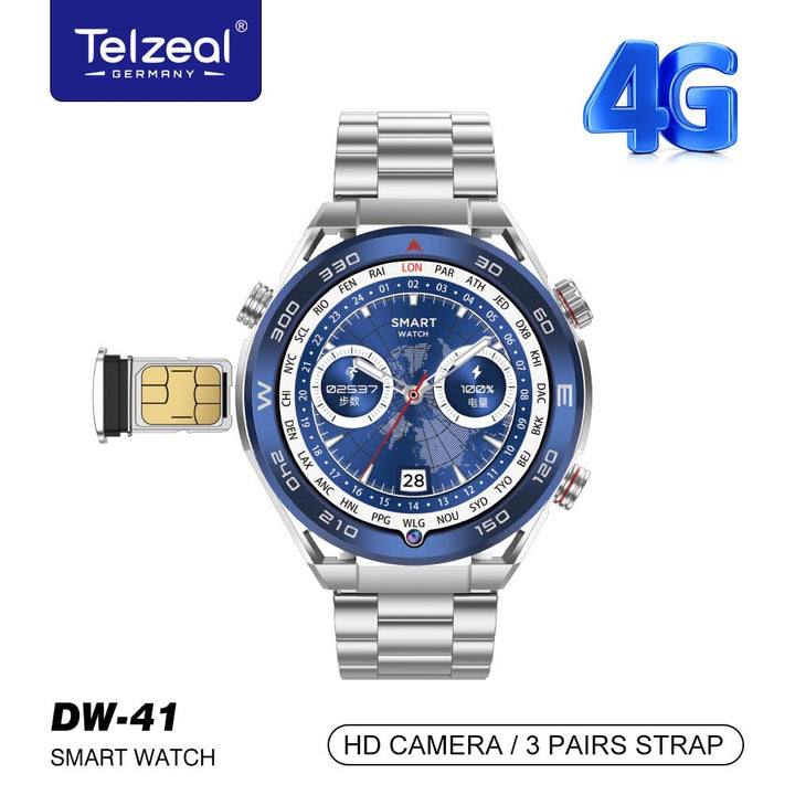 Telzeal Germany DW-41 Kamera HD – Orë e Mençur me Ekran 1.53 inç dhe SIM Slot