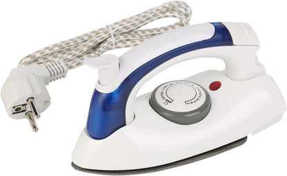 Hekur Elektrik me Avull Mini Portativ me Dorezë të Palosshme – Blue White