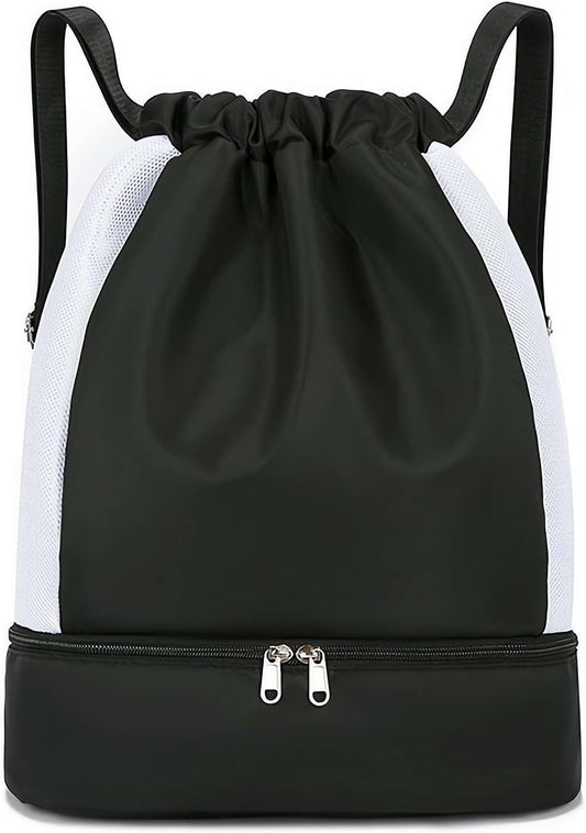 Çantë Sportive me Litar – Ujërezistente & me Ndarje për Rroba të Lagura, për Palestër, Plazh dhe Udhëtime