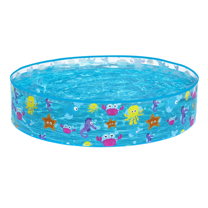 Bestway Fill 'N Fun Sparking Sea Pishinë për Fëmijë 122 x 25 cm me Dizajn Nënujore Shumëngjyrësh