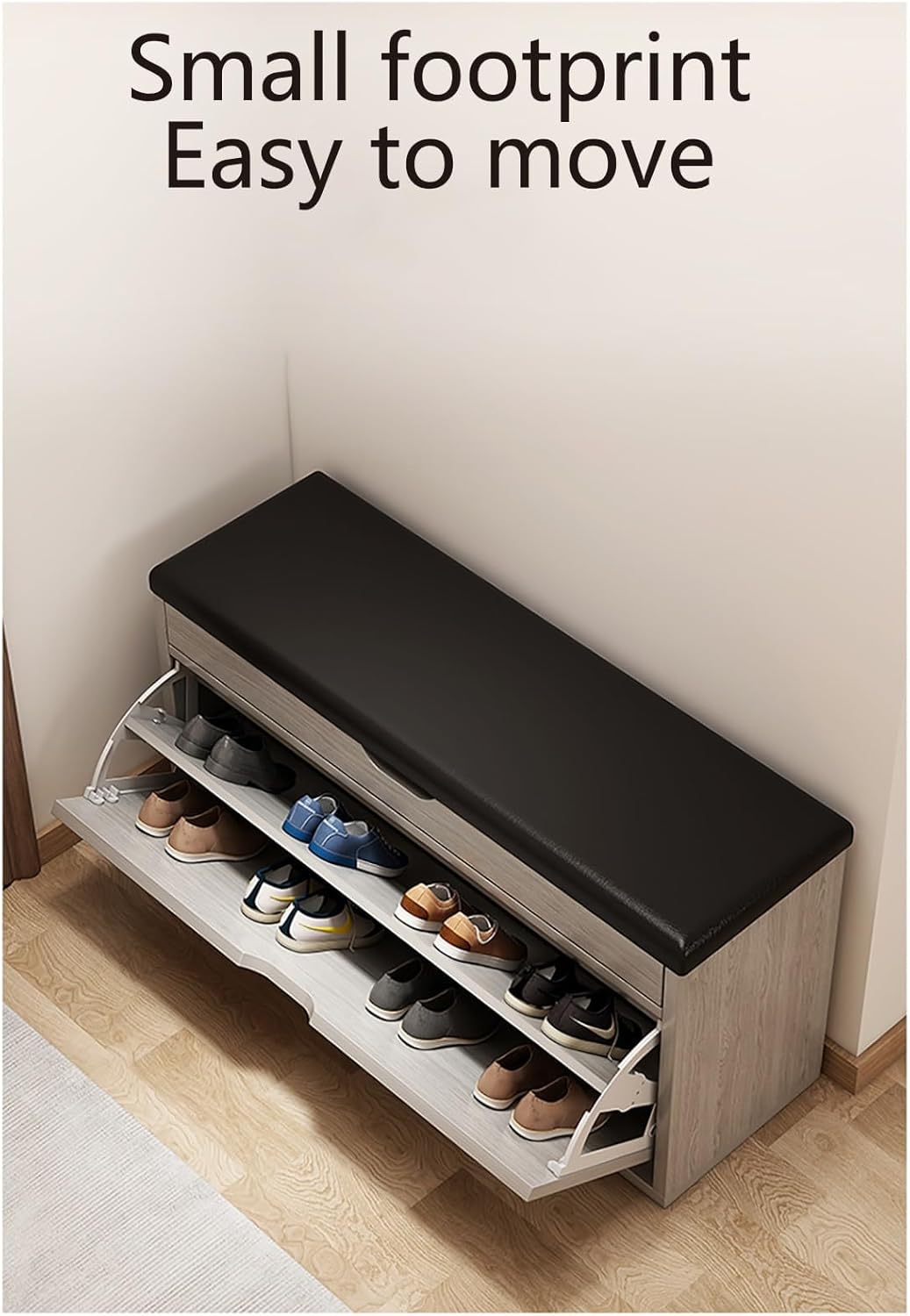 Raft për Këpucë me Ulëse dhe Dyer Flip 80 cm – Oak