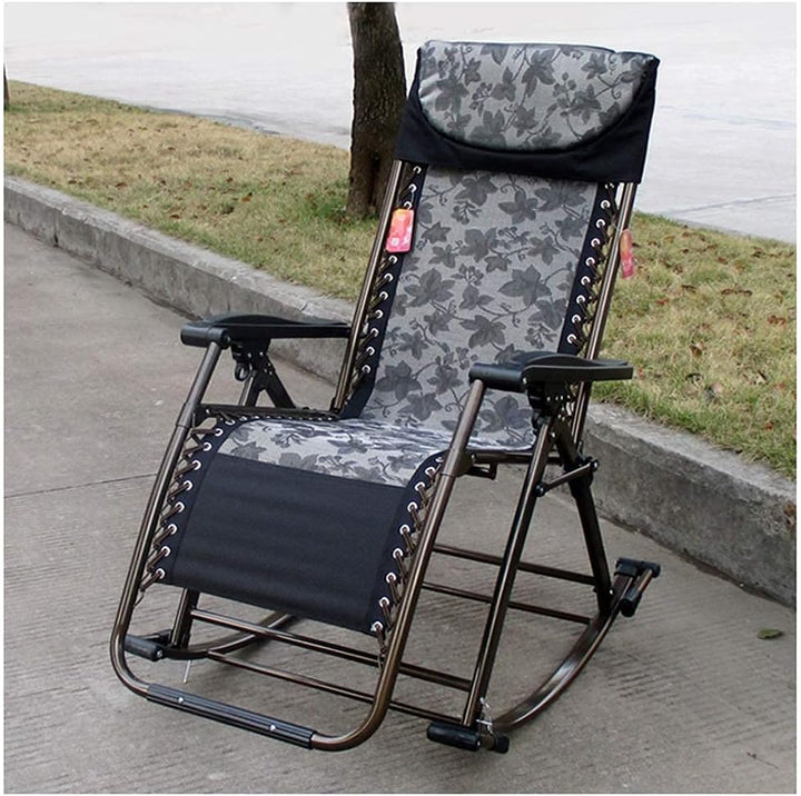 Karrige Relaksuese e Palosshme për Plazh dhe Kopsht me Mbështetëse të Rregullueshme, Gjerësi 52 cm dhe Strukturë Heavy Duty