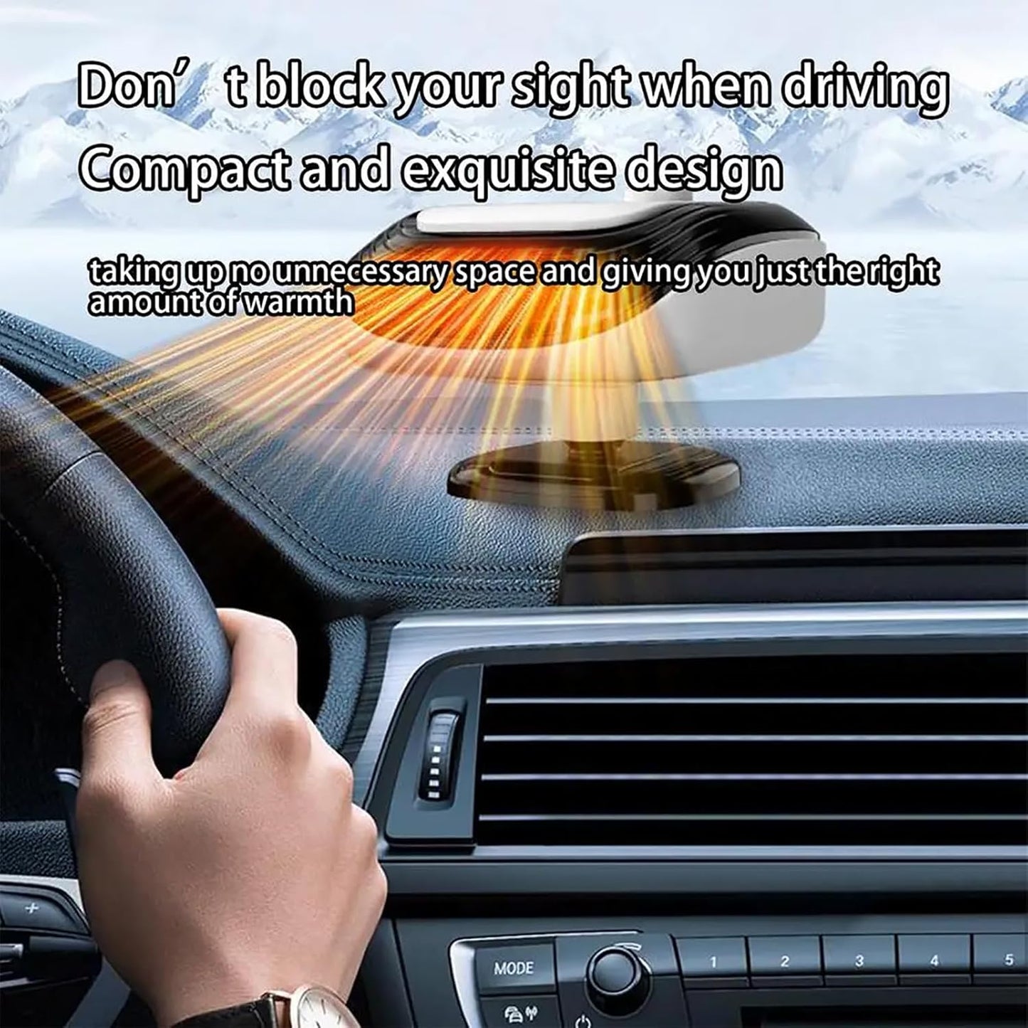 Ngrohës & Ftohës për Makinë 150W – Heq Acarin dhe Avullin Shpejt nga Xhami