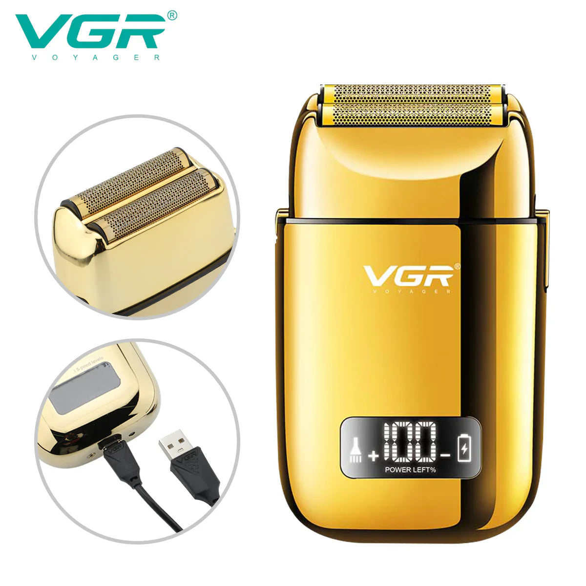 VGR Professional Foil Shaver V-338